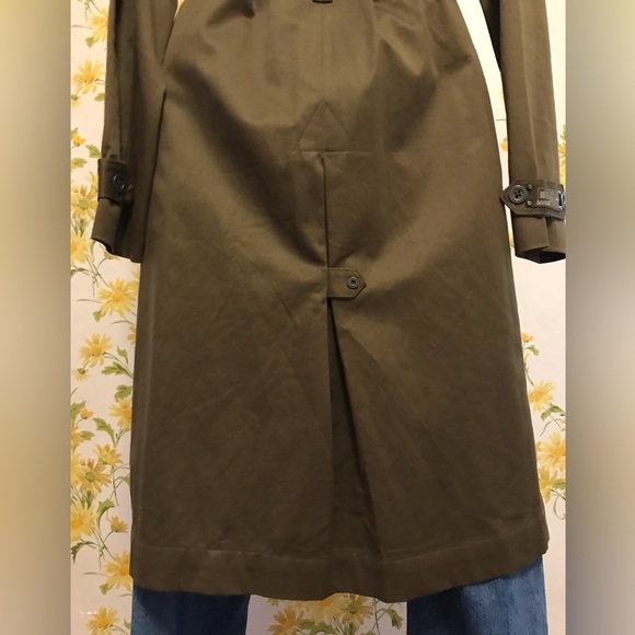 longline trench coat green size S - Picture 7 of 17